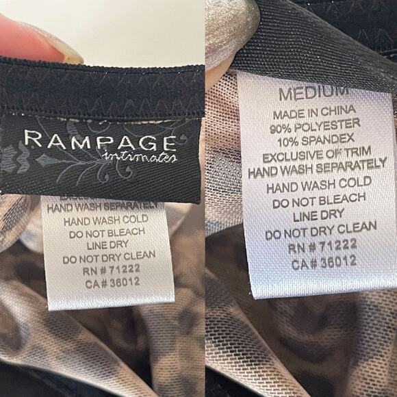 RAMPAGE NWT Leopard Y2K Mesh Bustier Top Slip Mini Dress Size M - Picture 8 of 10